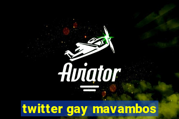 twitter gay mavambos